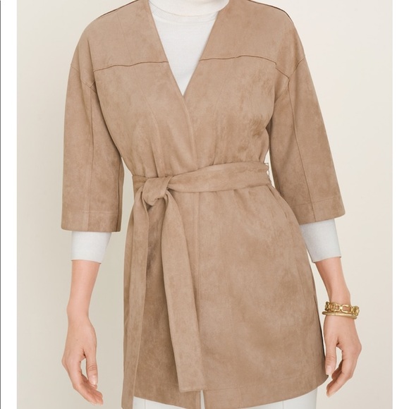 CHICO’S faux suede kimono coat - Picture 1 of 9